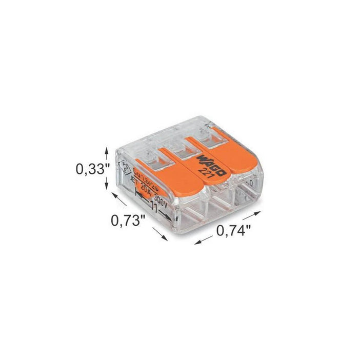 Wago 221 Series Multi-Wire Splicing Lever-Nut Connector - Wired4Signs USA - Buy LED lighting online