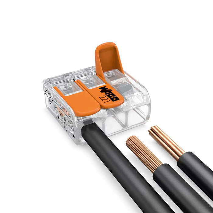 Wago 221 Lever-Nut Multi-Wire Splicing Connector for Sale