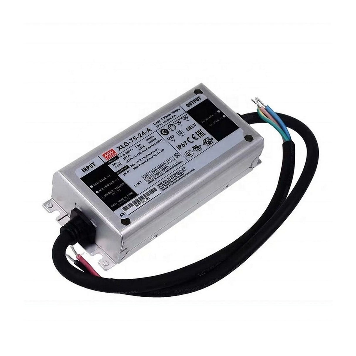 Compact IP67 Waterproof LED Driver (24V) ~ Meanwell XLG Series - Wired4Signs USA - Buy LED lighting online